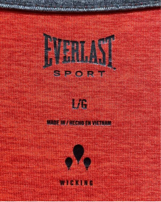Everlast Orange Sport For Men T Shirt L | Preloved Labels