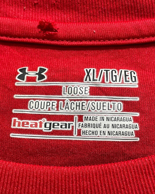 Under Armour Red Sport For Men T Shirt X Large | Preloved Labels