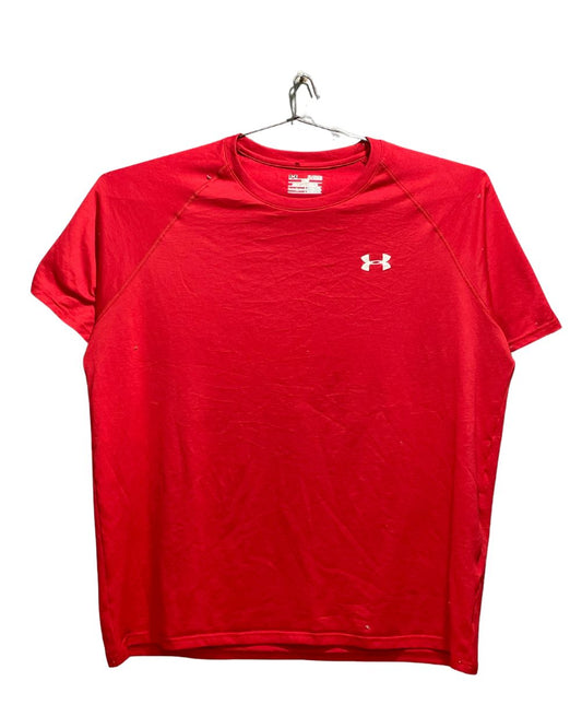 Under Armour Red Sport For Men T Shirt X Large | Preloved Labels