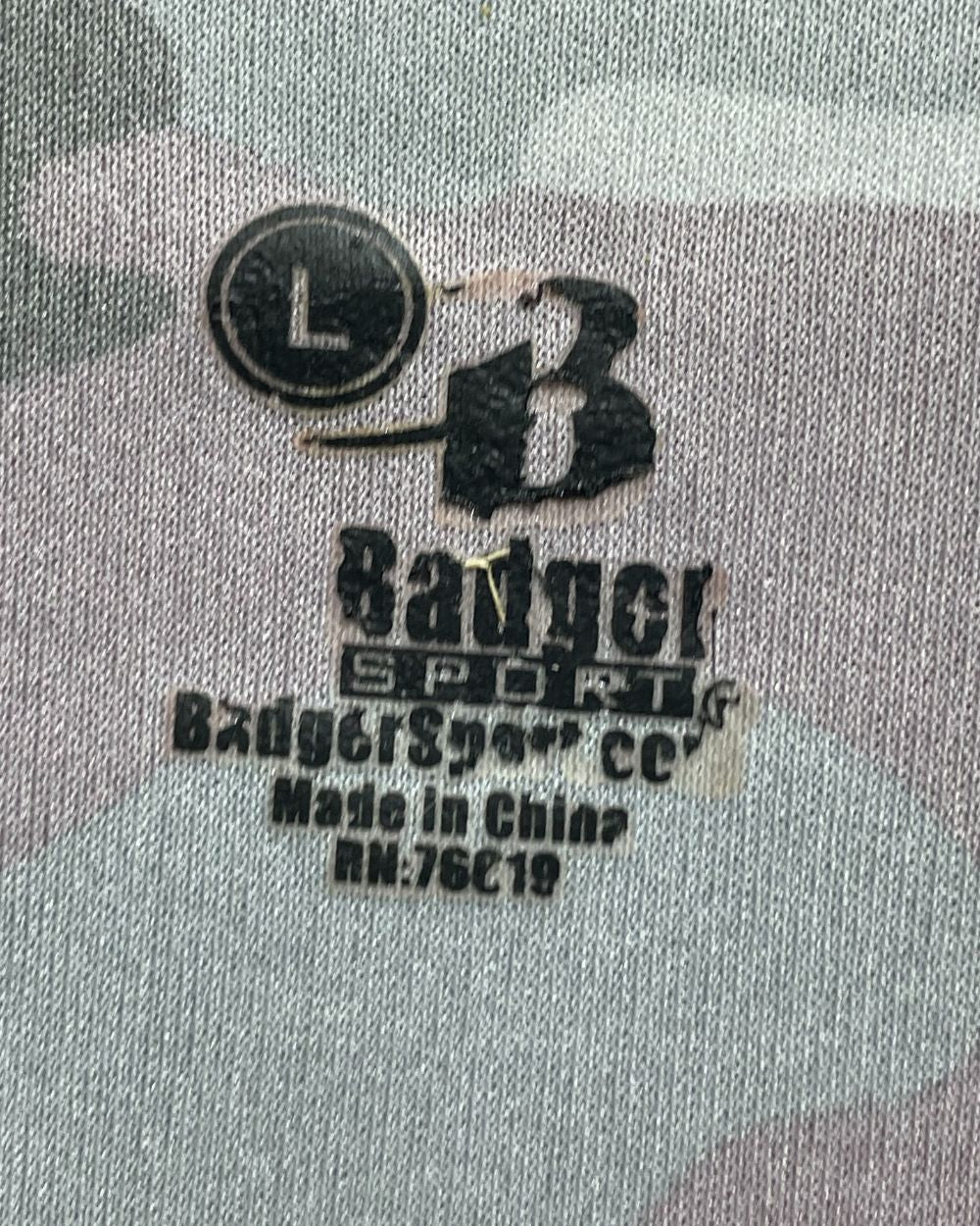 Badger Camouflage For Men Sports T Shirt Large | Preloved Labels
