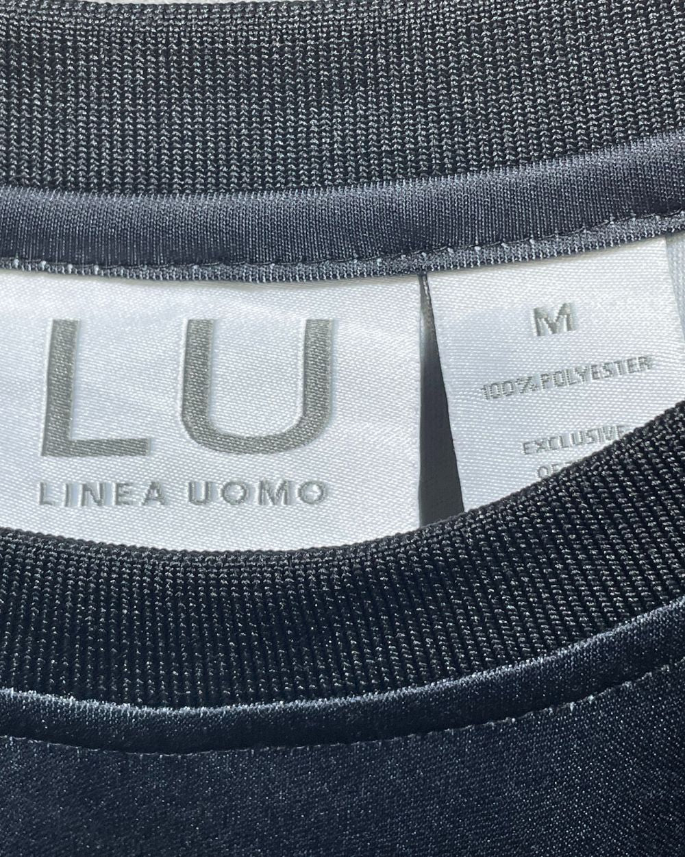 Linea Uomo Black For Men Sports T Shirt Medium | Preloved Labels