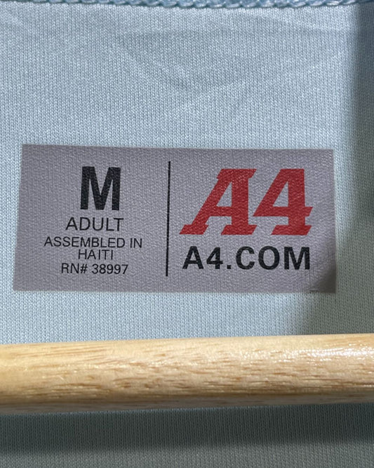 A4 Blue For Men Sports T Shirt Medium | Preloved Labels