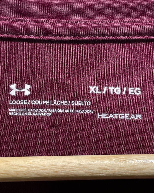 Under Armour Maroon For Men Sports T Shirt X Large | Preloved Labels