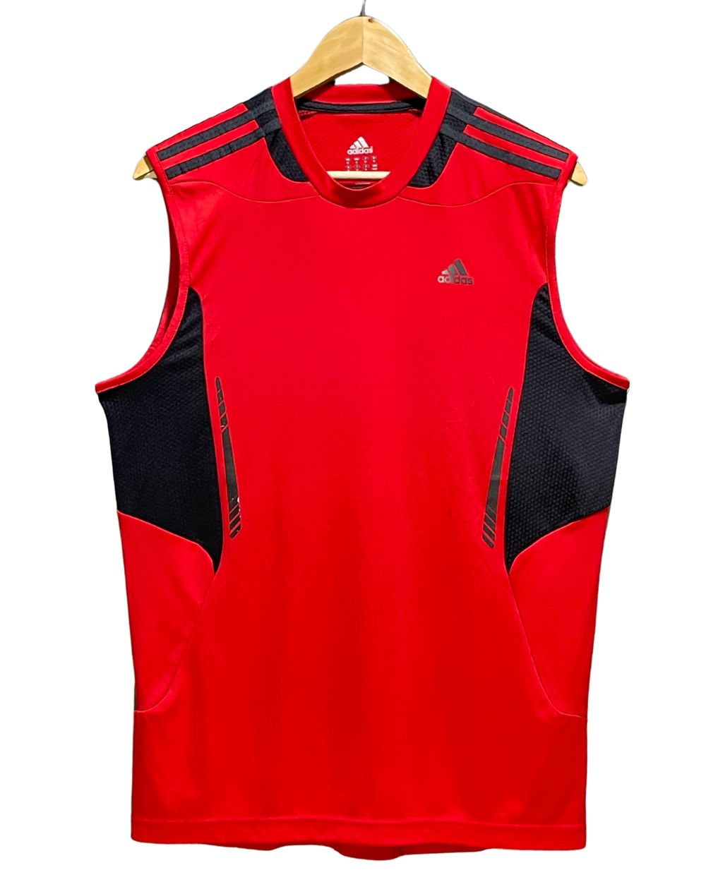 Adidas Red For Men Sports Vest T Shirt M | Preloved Labels