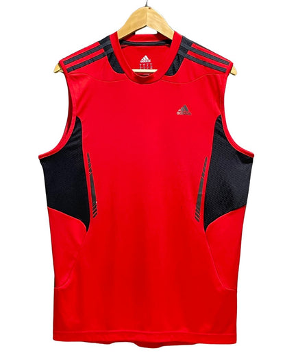 Adidas Red For Men Sports Vest T Shirt M | Preloved Labels