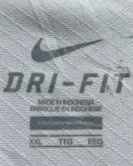 Nike Dri Fit White Sport Polo T Shirt For Men XX Large | Preloved Labels