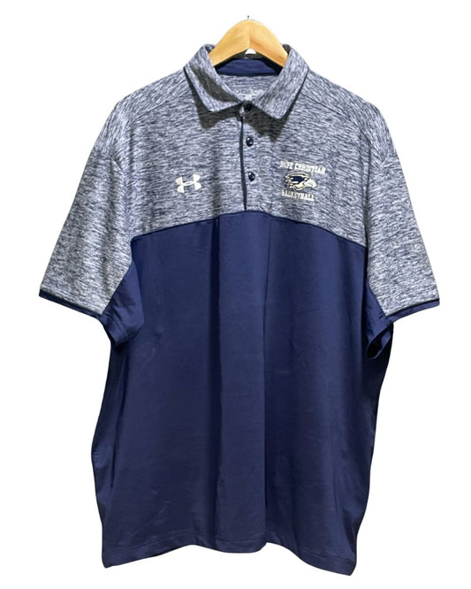 Under Armour Blue Sport Polo T Shirt For Men Large | Preloved Labels