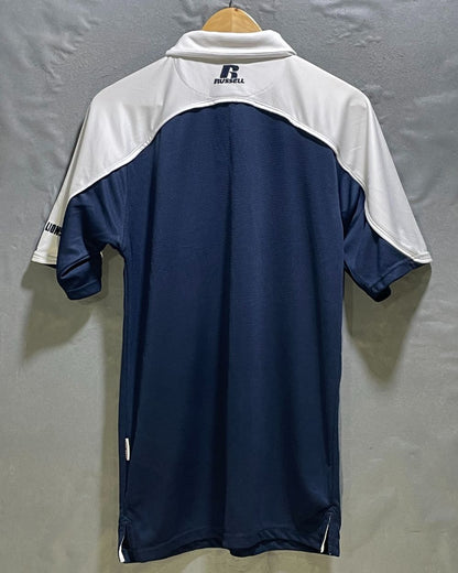 Russell Blue Polyester Sport Polo T Shirt For Men Small | Preloved Labels