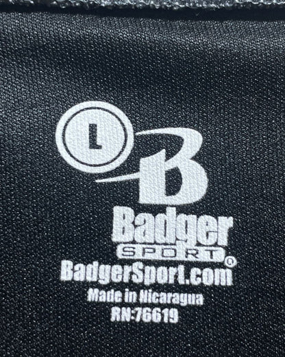 Badger Black Polyester Sport Polo T Shirt For Men Large | Preloved Labels