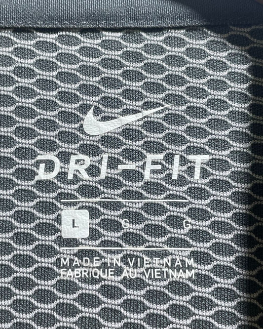 Nike Gray Polyester Sport Polo T Shirt For Men Large | Preloved Labels