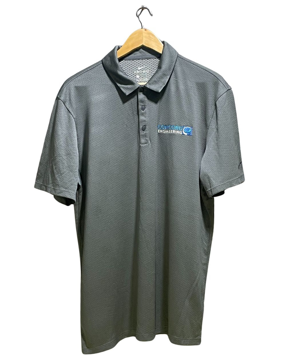 Nike Gray Polyester Sport Polo T Shirt For Men Large | Preloved Labels