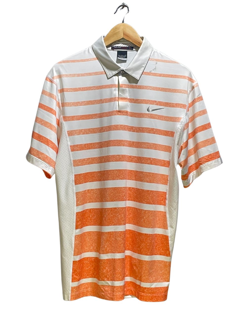 Nike Orange Polyester Sport Polo T Shirt For Men Small | Preloved Labels