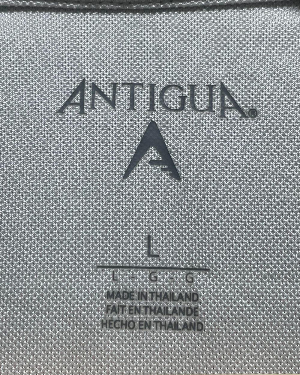Antigua Black Polyester Sport Polo T Shirt For Men Large | Preloved Labels