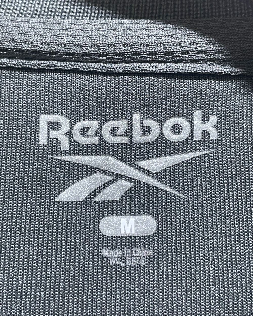 Reebok Gray Polyester Sport Polo T Shirt For Men Medium | Preloved Labels