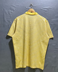 Nike Yellow Sport Polo T Shirt For Men Large