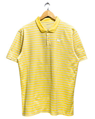 Nike Yellow Sport Polo T Shirt For Men Large