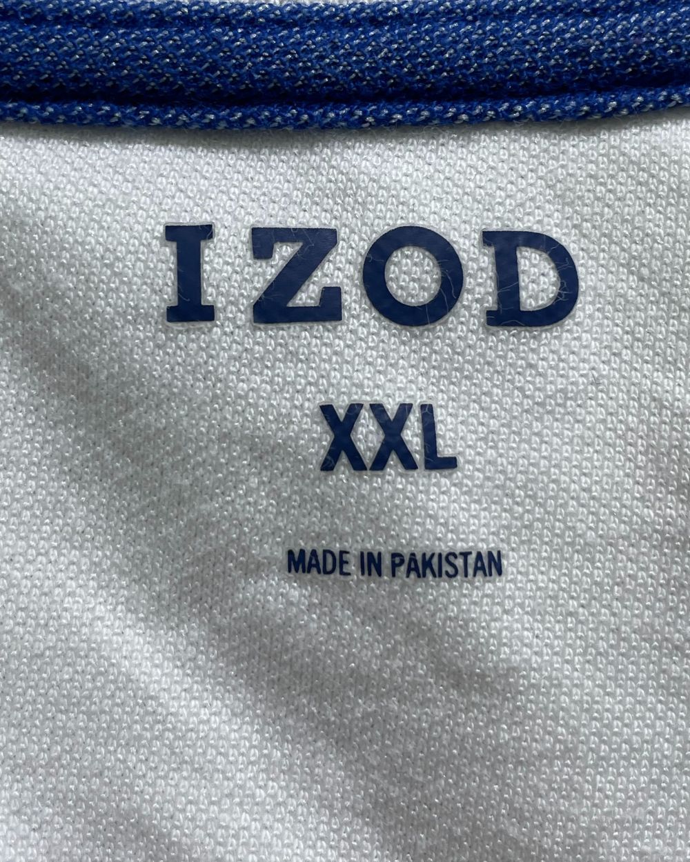 Izod White Cotton Jersey Polo T Shirt For Men XX Large | Preloved Labels