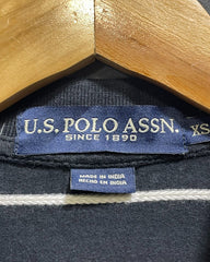 U.S. Polo Assn Black Polo T Shirt For Men X Small