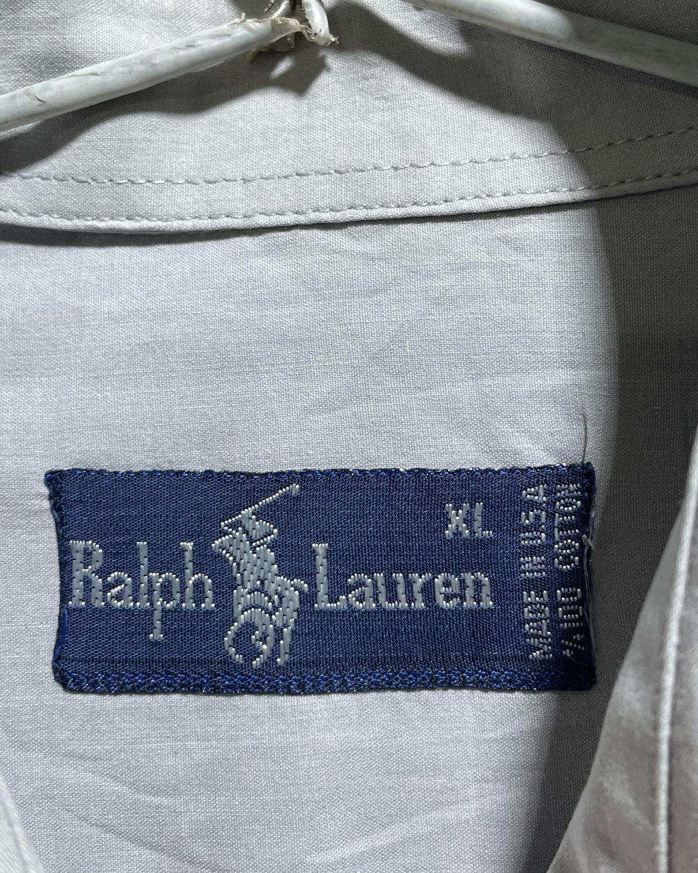Polo Ralph Lauren Gray Cotton Shirt For Men XL | Preloved Labels