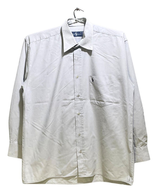 Polo Ralph Lauren Gray Cotton Shirt For Men XL | Preloved Labels