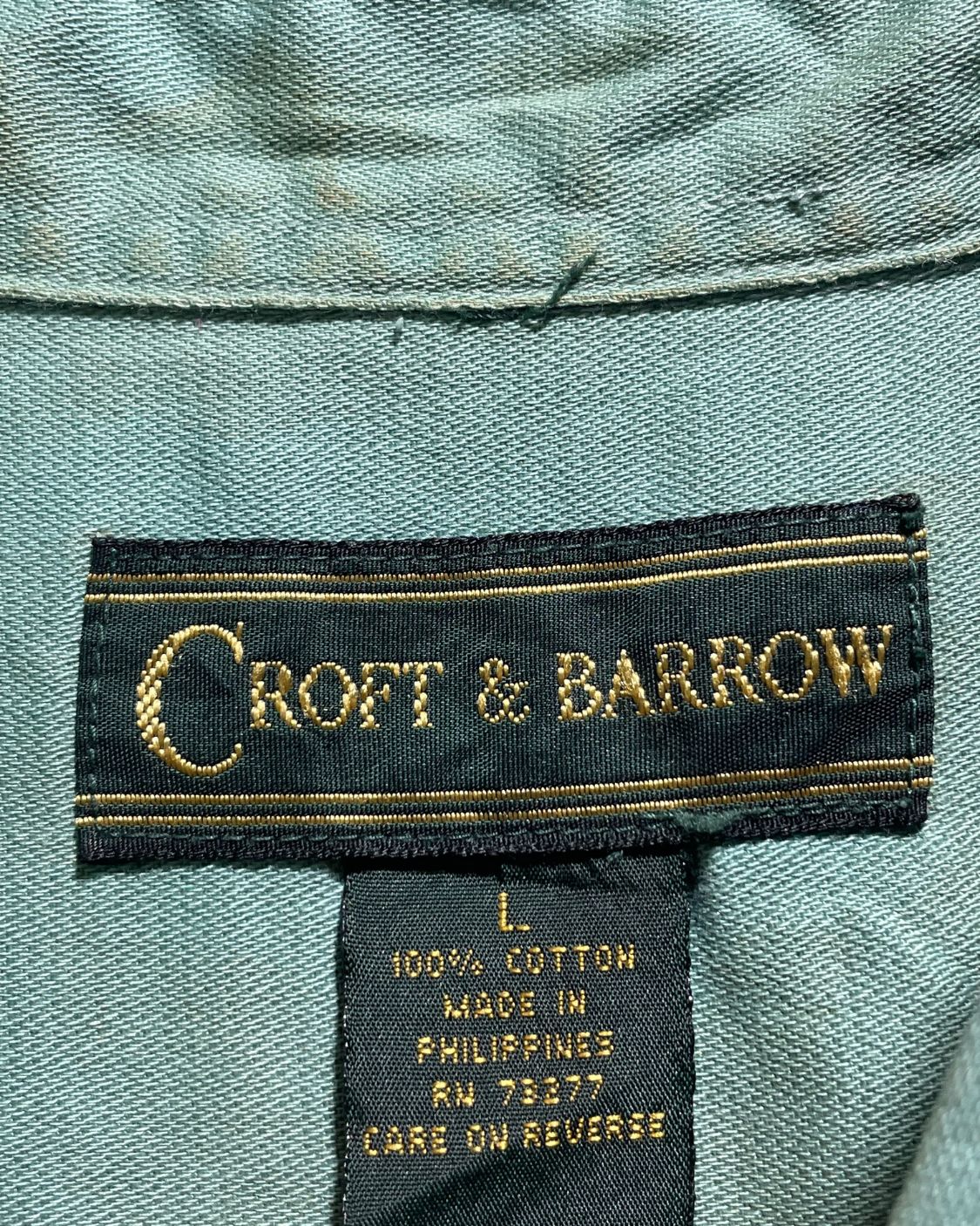 Croft & Barrow Green Cotton Shirt For Men XL | Preloved Labels