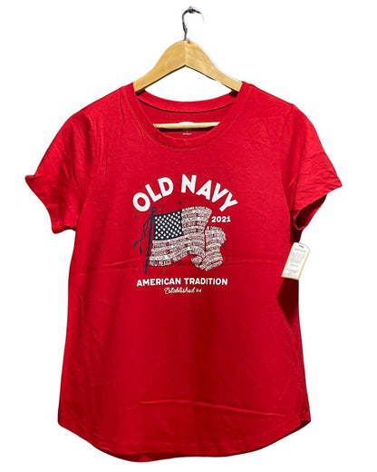 Old Navy Red T Shirt For Men Small | Preloved Labels