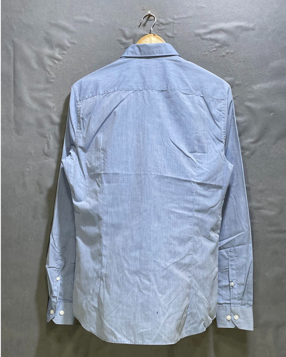 H&M Blue Cotton Shirt For Men Medium | Preloved Labels