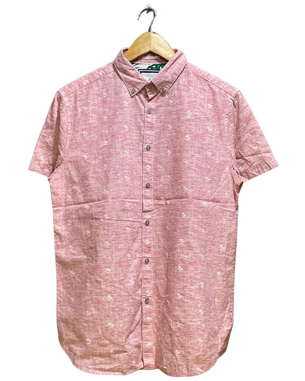 Denim & Flower Blue Cotton Shirt For Men Medium | Preloved Labels