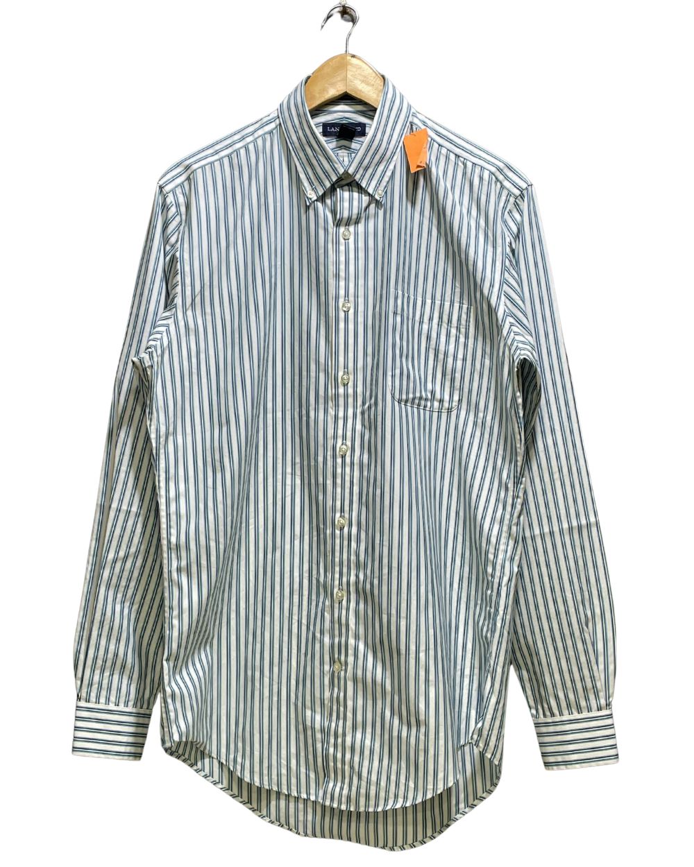Lands' End Blue Cotton Shirt For Men Medium | Preloved Labels