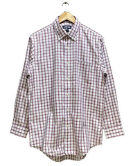 Lands' End Red Cotton Shirt For Men Medium | Preloved Labels