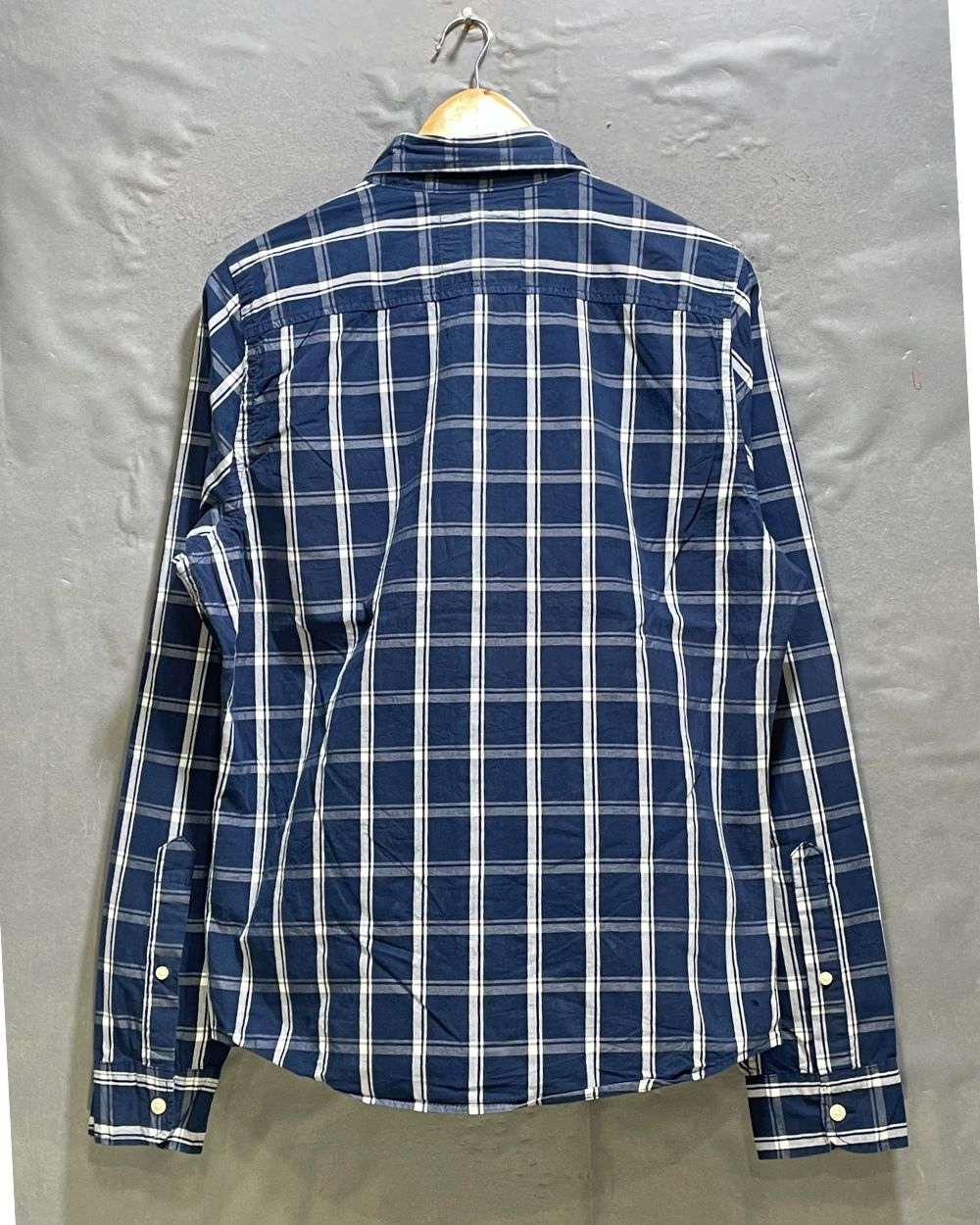 Hollister Blue Cotton Shirt For Men Large | Preloved Labels