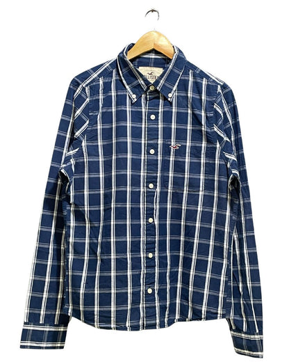Hollister Blue Cotton Shirt For Men Large | Preloved Labels