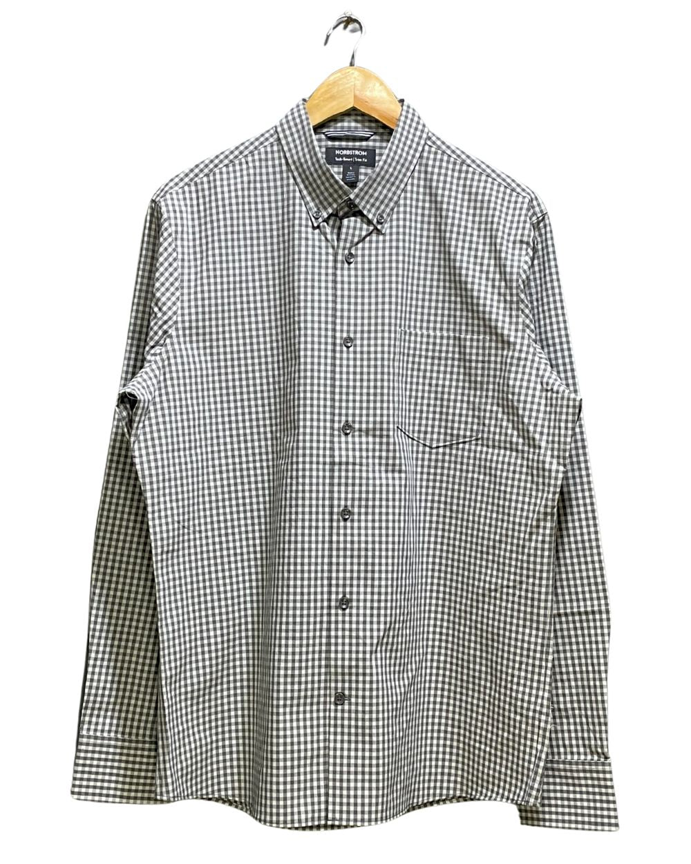 Nordstrom Gray Cotton Shirt For Men Large | Preloved Labels