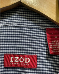 Izod Gray Cotton Shirt For Men Medium