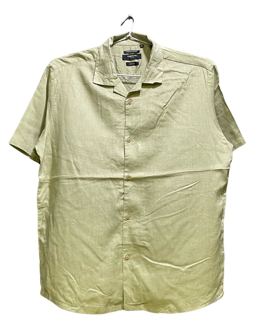Kenneth Cole Green Cotton Shirt For Men X Large | Preloved Labels