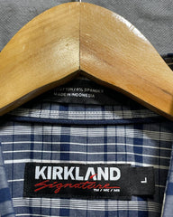 Kirkland Gray Cotton Shirt For Men Large | Preloved Labels