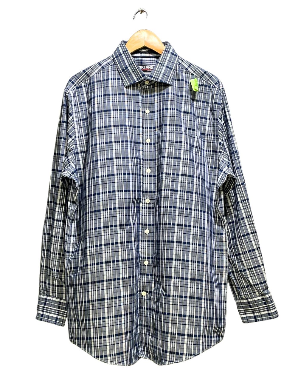 Kirkland Gray Cotton Shirt For Men Large | Preloved Labels