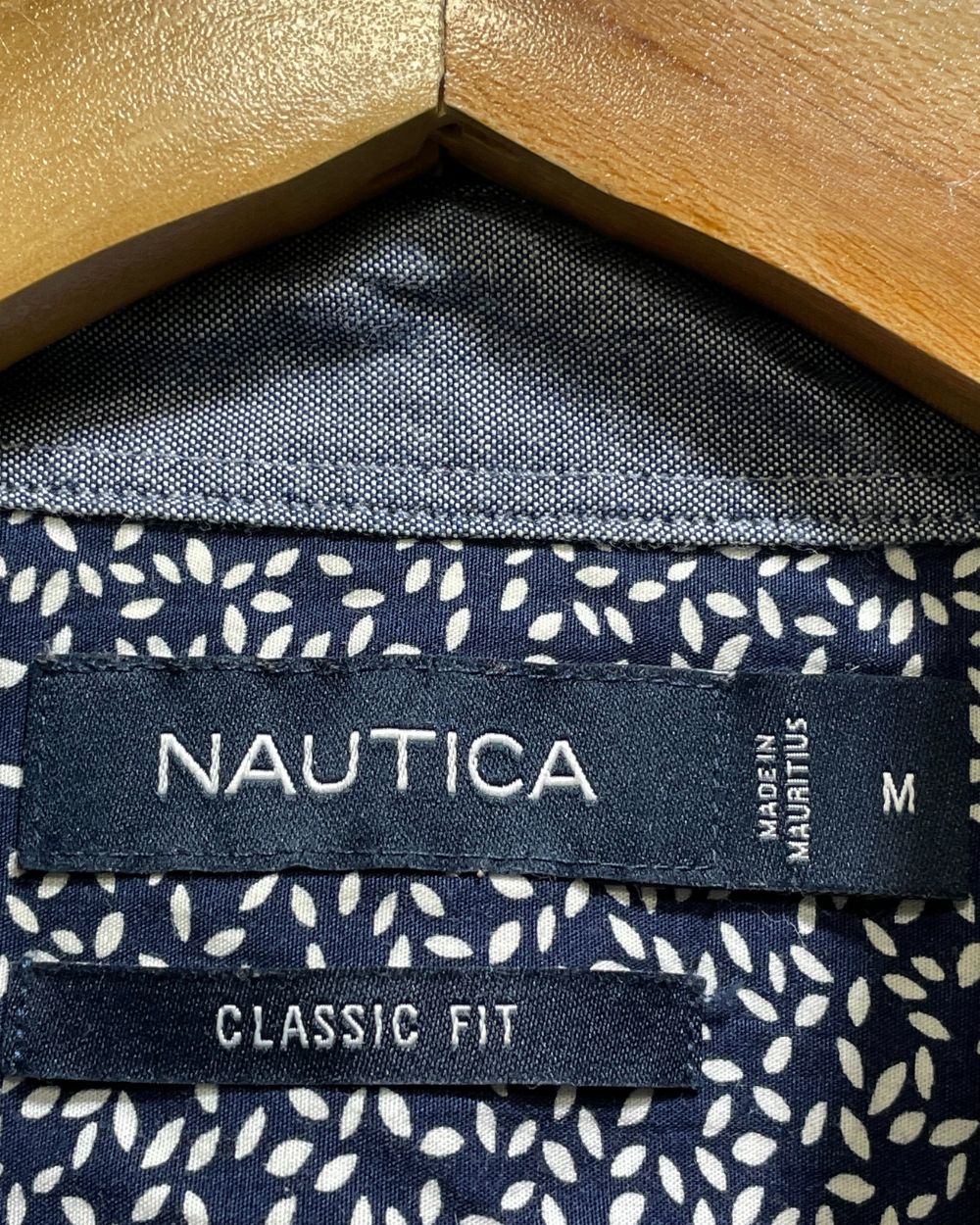 Nautica Blue Cotton Shirt For Men Medium | Preloved Labels