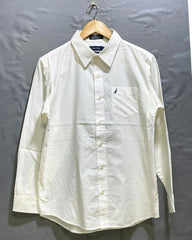 Nautica White Cotton Shirt For Men Small | Preloved Labels