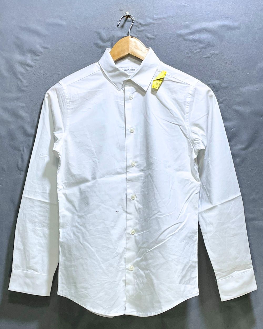 Calvin Klein White Cotton Shirt For Boy 16 Years | Preloved Labels
