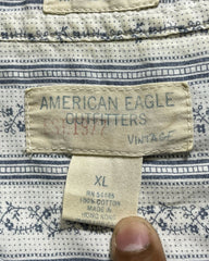American Eagle Gray Cotton Shirt For Men X Large | Preloved Labels