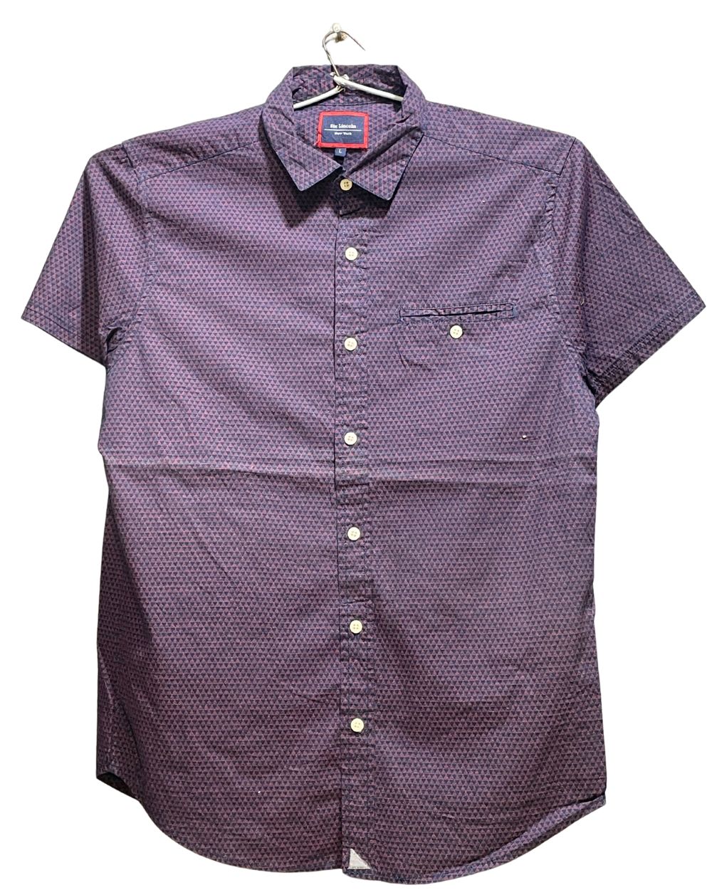 Six Lincoin Blue Cotton Shirt For Men Large | Preloved Labels