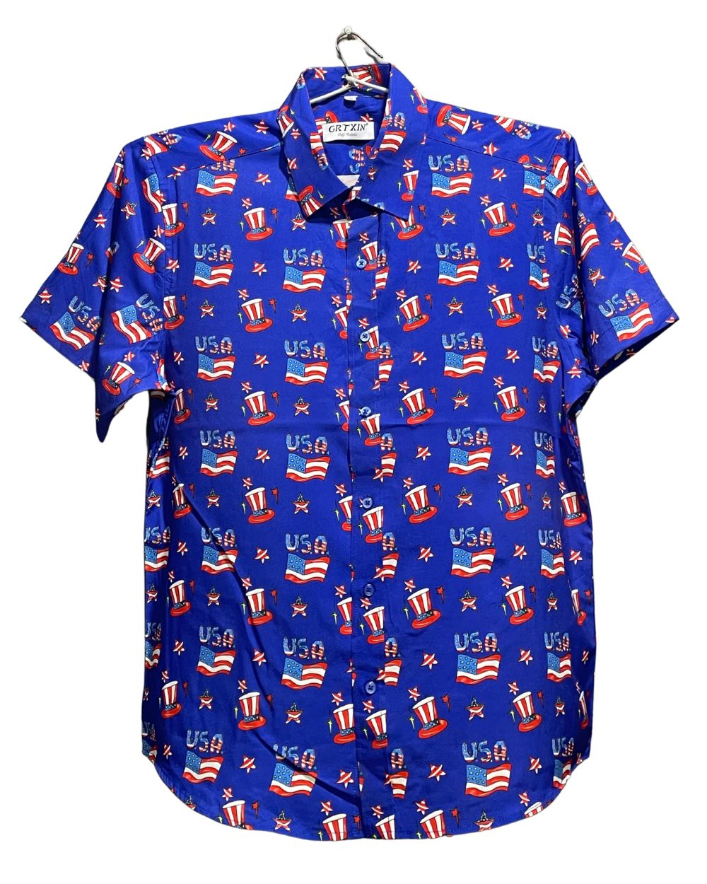 Grtxin Blue Cotton Shirt For Men M | Preloved Labels