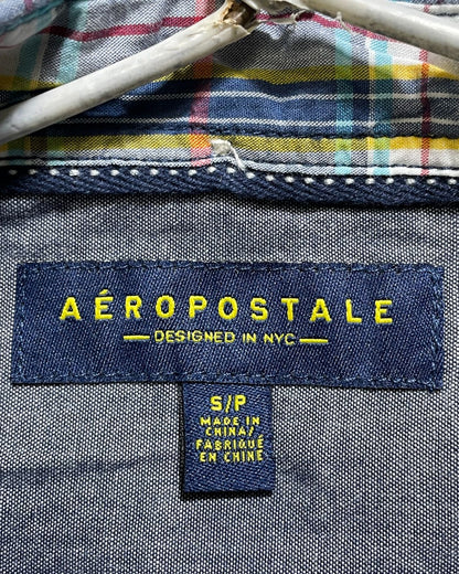 Aeropostale Blue Cotton Shirt For Men S | Preloved Labels