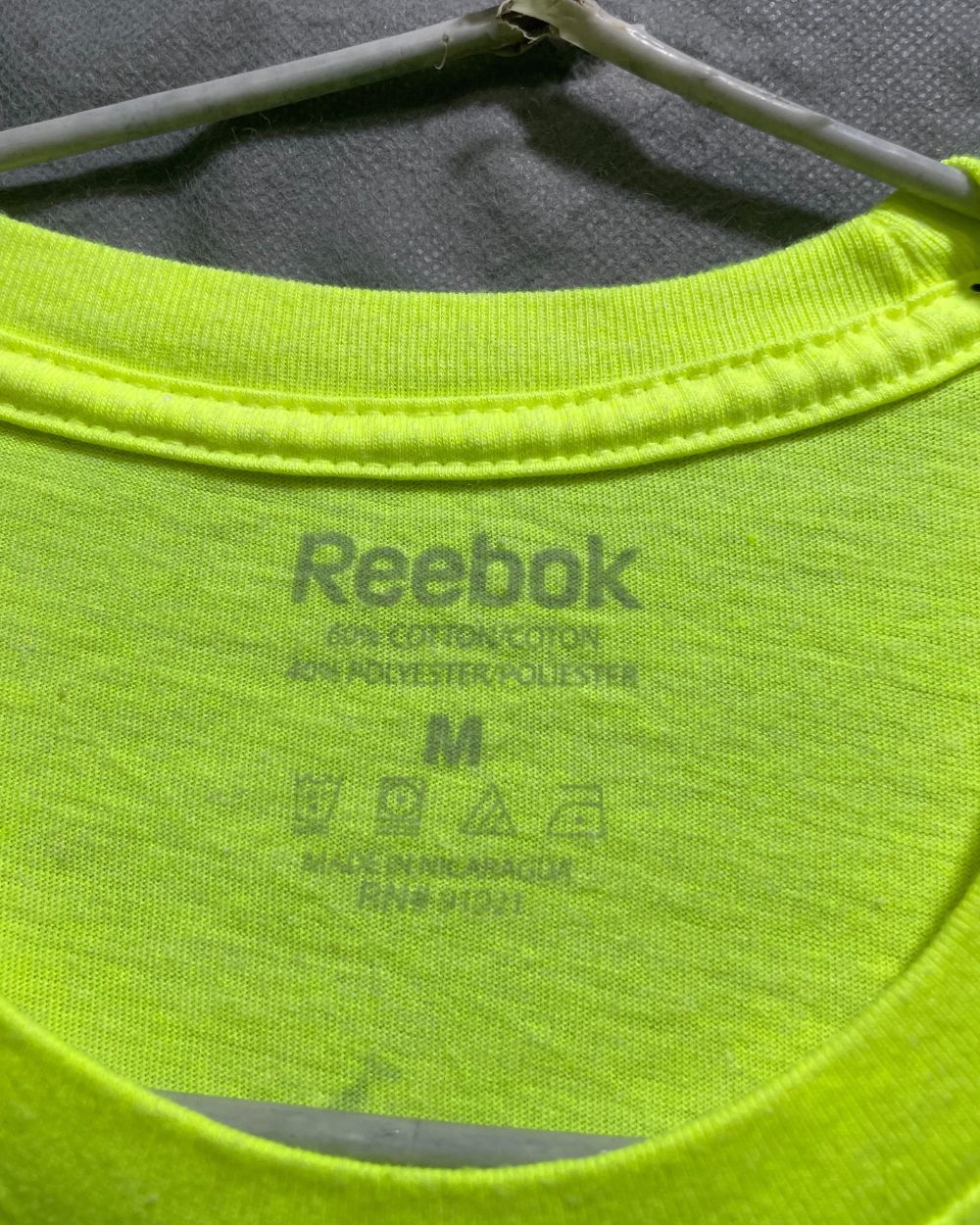 Reebok Green T Shirt For Men Medium | Preloved Labels