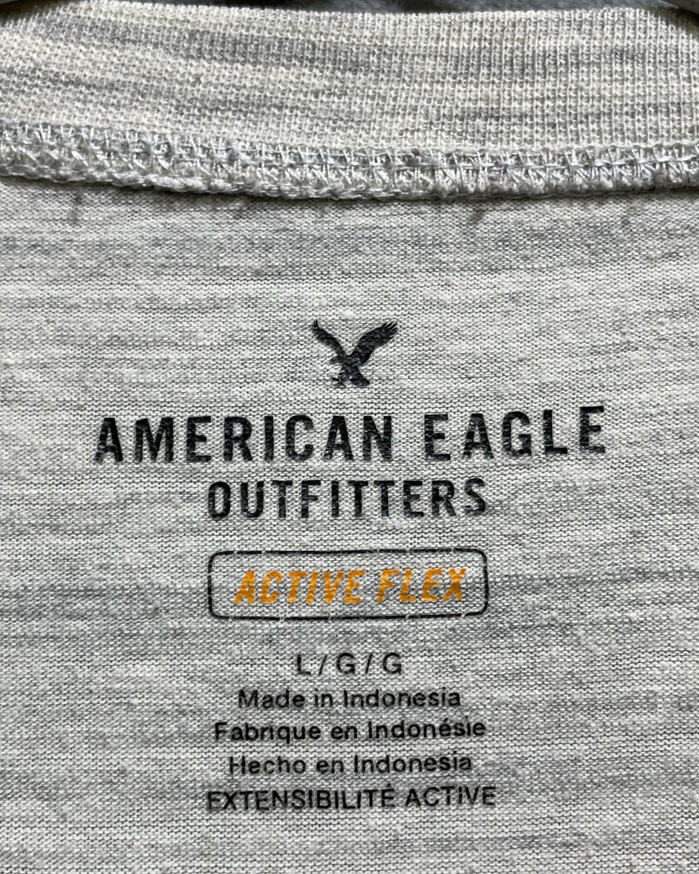 American Eagle White T Shirt For Men L | Preloved Labels