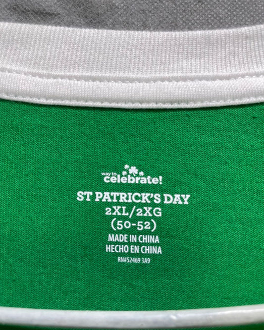 St Patrick's Green Blue T Shirt For Men XXL | Preloved Labels