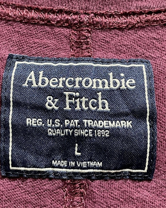 Abercrombie & Fitch Maroon T Shirt For Men Large | Preloved Labels