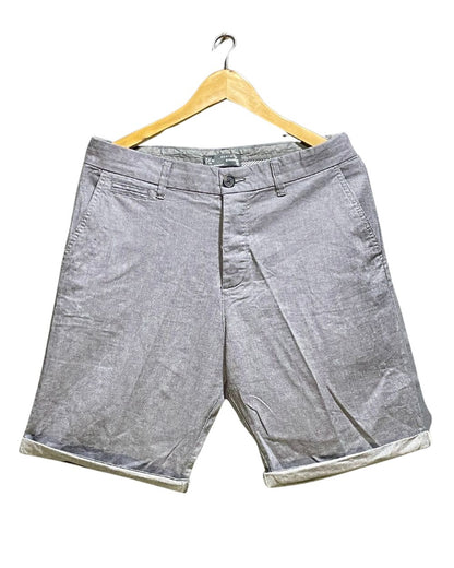 Straight Gray Cotton Short For Men M | Preloved Labels