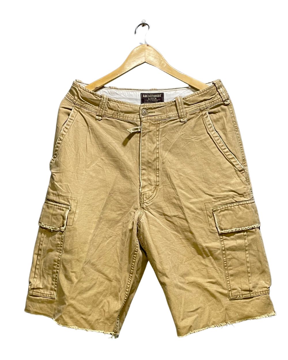 Abercrombie & Fitch Khaki Cotton Short For Men M | Preloved Labels